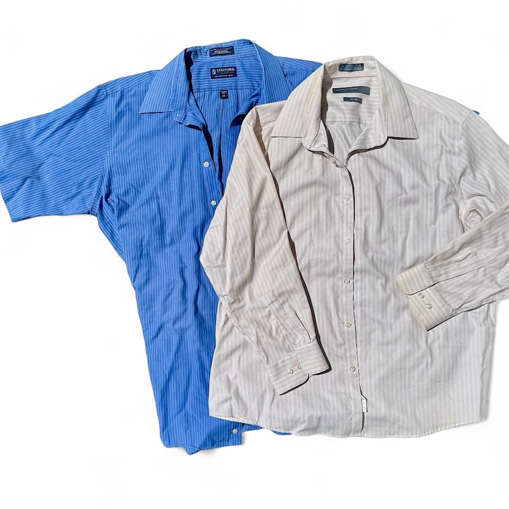 Perry Ellis & Stanford button up collared shirt and shirt lot dress business